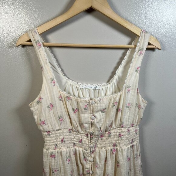 Altar'd State Anastasia Cottagecore Midi Dress Size Medium Floral Coquette - Picture 5 of 11